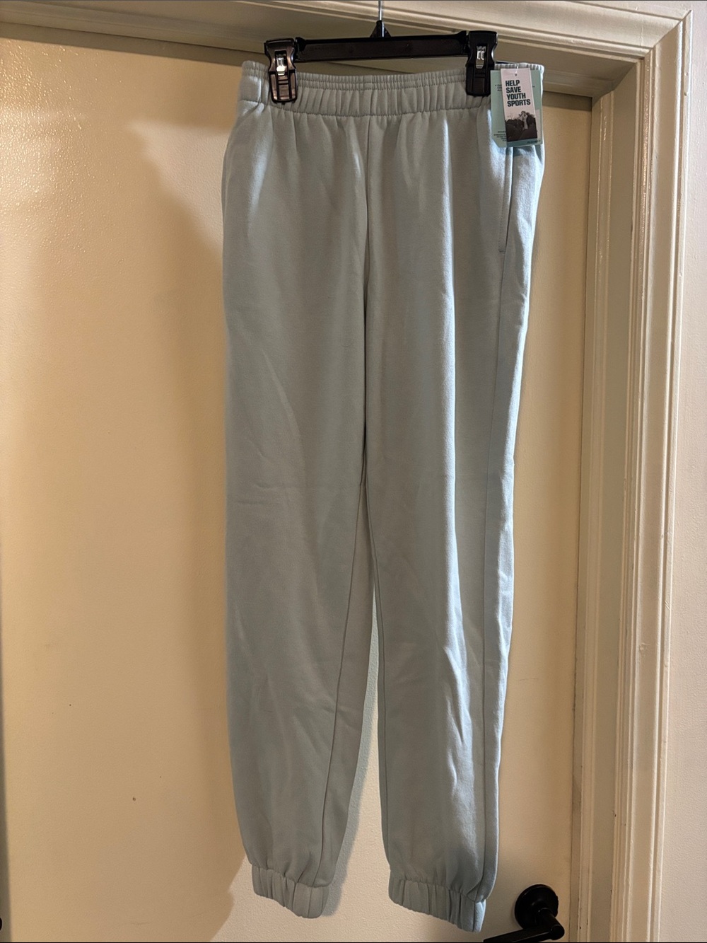 Women’s Light Sage Jogger Pants - Casual Elastic Waist Sweatpants NWT Size XS